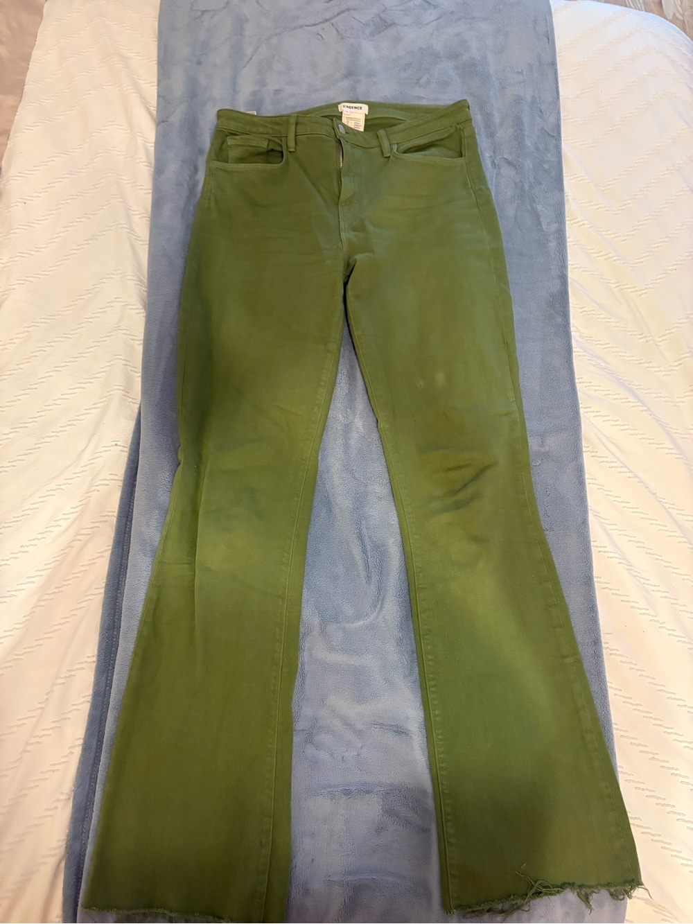 L'AGENCE Olive Green Bootcut Jeans